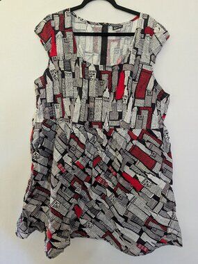 Retrolicious New York City Skyscrapers Dress 3X